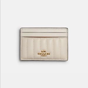 Coach Card Case With Linear Quilting